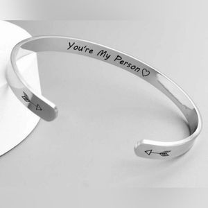 Stainless Steel Engraved Bracelet Perfect Gift